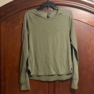 Army Green Sweaty Betty Long sleeve top